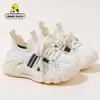 Calcetines para niños, zapatillas de papá, nuevos estilos de primavera y otoño, zapatos casuales transpirables para niños y niñas, antideslizantes, de suela gruesa, resistentes a impactos, zapatos para bebé de suela suave