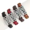 Popular Pulsera de Cuero Europea y Americana con Aleación de Flecha a Través del Corazón Joyería para Parejas Regalo Creativo de San Valentín Regalo Más Vendido