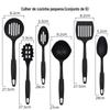 Cozinha cozinha espátula ferramenta uma peça plástico nylon utensílios de cozinha seis peças antiaderente conjunto de espátula