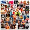 50 Pegatinas de Lucha Libre de la WWE Pegatinas Transfronterizas Espectáculo de Lucha Libre Profesional Estadounidense Figuras Deportivas Pegatinas