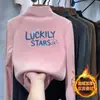 Y2102# Camiseta interior de terciopelo para hombre, mujer y niño, otoño e invierno, nueva camiseta de manga larga con cuello semi-alto para niño, camiseta interior gruesa con forro polar