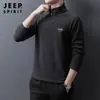 Sudadera de medio cierre para hombre para primavera y otoño, en stock, top cálido con cuello alto forrado de forro polar para hombre, chaqueta de forro polar para exteriores para hombre joven
