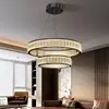 Novo Lustre Minimalista para Sala de Estar Estilo Italiano, Lustre Moderno Simples de Cristal de Alto Brilho Estilo Luxo Leve para Quarto, Sala de Jantar, Villa