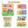 Livro de Pano para Bebê Amazon Papel Sonoro Não Rasga Livro de Pano em Inglês Educação Infantil para Crianças Cognição Pode Morder Livro de Palma