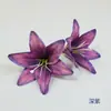 Flores de Lirio de Seda 3D para Diseño de Escena Comercial, Flores de Lirio Altamente Realistas para Escaparate y Arreglo Floral
