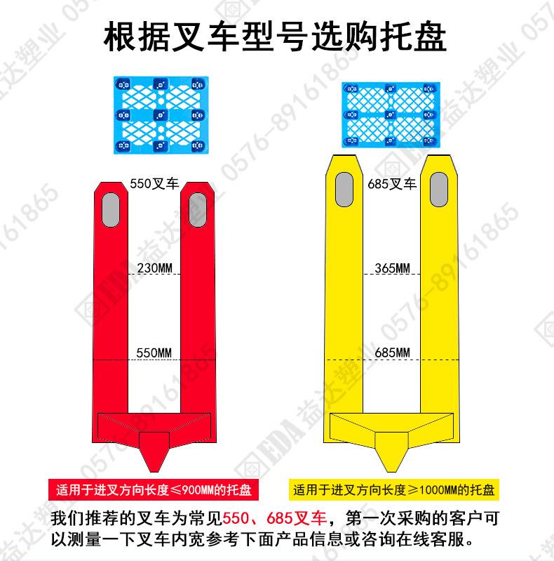 九脚塑料卡板 平板九脚托盘