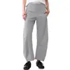 Pantalones de viaje para mujer más vendidos transfronterizos, con cintura elástica holgada, diseño de pierna curva, estilo de pierna ancha, bolsillos casuales y longitud recortada