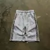 Shorts Casuales Patchwork Unisex Estilo Hip-Hop High Street Shorts Deportivos Americanos Estilo Ins Transfronterizo Europeo y Americano Shorts Rayados