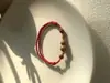 Pulsera de Madera de Durazno y Cinabrio del Monte Putuo con Hilo Rojo, Cuerda Tejida para Niños y Bebés, Tobillera y Pulsera Amuleto Anti-Susto para Bebés