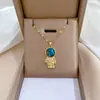 [Aço titânio] Sea Star astronauta luz de luxo elegante lindo colar de diamantes completos das mulheres all-match clavícula cadeia de aço de titânio