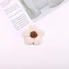Venda Quente Transfronteiriça Roupas de Crochê Tricotadas Acessórios Decorativos de Pente de Cabelo Novo 4cm Flor de Algodão Leite Flor Patch de Tecido
