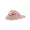 Nuevas zapatillas Mao Mao de oso de fresa para mujer, otoño e invierno, lindas zapatillas de algodón con forro polar de dibujos animados para niñas, cálidas zapatillas de felpa para el hogar