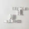 Conector de hebilla de cristal para barra de luz LED suave, 8 mm, sin soldadura, conector de cableado para placa monocromática 2P-835, cabeza de cristal de 10 mm
