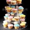 Soporte Acrílico Redondo de Varios Niveles Personalizado para Pastel de Cumpleaños, Soporte de Exhibición, Soporte para Snacks, Pastelería, Postres