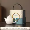 Tetera Dingyao Kung Fu Tetera Pera Capacidad Pequeña Caja de Regalo Tetera Individual de Cerámica Color Puro Regalo Souvenir
