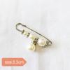 Artefacto para la cintura de los pantalones pasador de cintura broche anti-exposición broche de corsage de alta gama joyería hebilla de broche de perlas