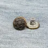 Atacado em Estoque do Fabricante Fivela de Metal Redonda em Formato de I Giratória Plana 17mm para Jeans, Fivela de Metal para Alça de Jeans, Fivela de Pino