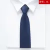 Fabricante Corbata Negra para Hombre Rayas Azul Corbata de Negocios Nudo Perezoso Corbata con Cremallera sin Nudo Venta al por Mayor en Stock