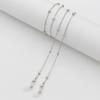 Cadena para Gafas Transfronteriza Moda Cadena Simple Cuentas Cuerda de Silicona para Gafas para Colgar al Cuello Cadena Cruzada Sentido Avanzado Cadena para Mascarilla