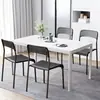 Silla de Plástico para Hogar de Estudiantes, Silla de Comedor, Taburete para Adultos, Silla de Oficina, Silla Simple con Respaldo, Silla Cómoda para Computadora, Taburete de Entrenamiento