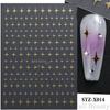 Nuevas pegatinas de uñas transfronterizas para primavera y verano, pegatinas de uñas adhesivas con flores azules y lazo francés, venta al por mayor.