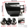 Modificación de coche 80/114mm de diámetro tubo de escape de fibra de carbono 4.5 pulgadas Scorpion AK punta de silenciador de tubo de escape de fibra de carbono real