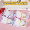 Caderno Mini Anti-Estresse Estilo Polaroid Fofo, Bloco de Notas Colorido, Caderno Portátil de Bolso para Estudantes