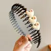 Colección de Diademas de Cabeza de Dientes para Niños y Adultos Impresionante Trenza de Calavera Alta Diadema Colores de Corte Pinza para el Cabello Antideslizante Accesorios para el Cabello