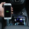 Cargador de teléfono móvil para coche Shunwei cargador de coche USB dual un minuto tres tomas de encendedor de cigarrillos con faro SD-1938