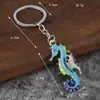 Venda Quente Transfronteiriça Pingente Criativo de Cavalo-Marinho Moda Retrô Chaveiro de Vida Marinha Acessórios Personalizados para Bolsa Homens e Mulheres Pendente