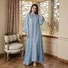 Nueva Existencia Bata de Dos Piezas con Pedrería Mangas Anchas Sueltas Jalabiya Comercio Transfronterizo Comercio Exterior Banquete Bata Formal