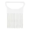 Venta al por mayor del fabricante Tenedor para cebolla Multifuncional Cocina Rebanado Vegetal Soporte para cebolla Aguja para cebolla Acero inoxidable Aguja para ablandar carne