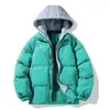 Ropa nueva de pareja de dos piezas falsas con capucha acolchada de algodón ropa pan marca de moda para hombre gorro de punto moda dos piezas falsas outlet de fábrica