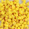 Accesorios de resina de pato 3D perlados de colores para micro-paisajismo, accesorios de decoración hechos a mano para bricolaje, pequeños adornos para decoración de coche