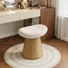Silla Pequeña de Maquillaje Giratoria de Lujo Ligero para Habitación de Niñas, Tocador, Vestidor, Uso en Casa, Ahorro de Espacio, Taburete Versátil