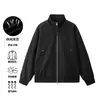 Chaqueta de moda a rayas deportivas, cómoda y amigable con la piel, con cuello alto, nuevo modelo de primavera y otoño con bolsillos con cremallera, abrigo cortavientos para hombres y mujeres