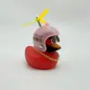 Enfeites de Carro de Pato Quebrando Pato de Natal Andando de Bicicleta Elétrica Decorações de Bicicleta Pato Vermelho Pequeno Interior Pato Amarelo Pequeno