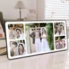 Soporte de Exhibición para Marco de Fotos de Tres Rejillas Impresión Personalizada de Fotos Fotos de Boda Retrato Familiar Foto Adorno de Cristal