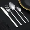 Venta Directa de Fábrica Juego de Cubiertos de Acero Inoxidable para Caballero Tenedor Cuchillo Cuchara Hotel Hogar Restaurante Occidental Cubiertos Cuchara Cuchillo y Tenedor para Filete