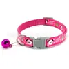 Oso de dibujos animados para mascotas con campana decoración de ambiente perro anti-pérdida hebilla gris collar accesorios de tracción para mascotas al aire libre