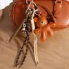 Bolsa estilo miu creativa colgante lindo oso de dibujos animados cámara taza de café colgante de bolsa de moda colgante de cordón diy