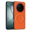 Adecuado para Funda de Teléfono Móvil Honor Magic8Pro, Funda Protectora de Cuero de Color Puro Simple Magic7, Funda Trasera Magnética de Cobertura Total