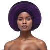 Nuevo Estilo Comercio Exterior Tradicional Africano Sudamericano Hombres Negros Suéter Gorro con Hilos Brillantes y Capucha en Capas de Color Sólido
