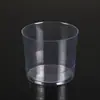 Suministro directo de fábrica cilindro de PET plástico de alta transparencia caja redonda de embalaje para juguetes almacenamiento de bandas de goma para el cabello anillos para el pelo caja de blíster