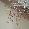 Decorações de Nail Art Zircônia Brilhante de Fundo Plano, Mistura de Zircônia para Unhas Branca Mini Pequena Chanfrada de Fundo Plano em Formato Irregular Olho de Cavalo