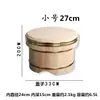 Banheira de Madeira Coberta de Luxo Japonesa Borda Dourada Tigela para Misturar Arroz de Sushi Grande Capacidade Comercial Conservação de Calor Balde de Armazenamento de Arroz