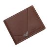 Billetera Nueva para Hombre, Billetera Corta para Hombre, Billetera Simple y Moderna para Hombre Joven con Múltiples Ranuras para Tarjetas, Lisa, Horizontal y Vertical, con Relieve