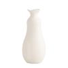Jarrón Decorativo de Cerámica Blanca Shumen para Flores Secas Creativo Simple Moderno Sala de Estar Arreglo Floral Escritorio Adornos para Arreglo Floral