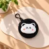Lindo Parchabou Mini Mochila Escolar Pequeña Monedero Bolsa de Almacenamiento de Auriculares Llavero de Pareja Mochila Escolar Colgante de Peluche