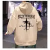 Moletom com Capuz Masculino para Primavera e Outono, Estilo Hong Kong Ins, Marca Tendência Solta com Estampa de Letras, Jaqueta Versátil, Novo Modelo 2025